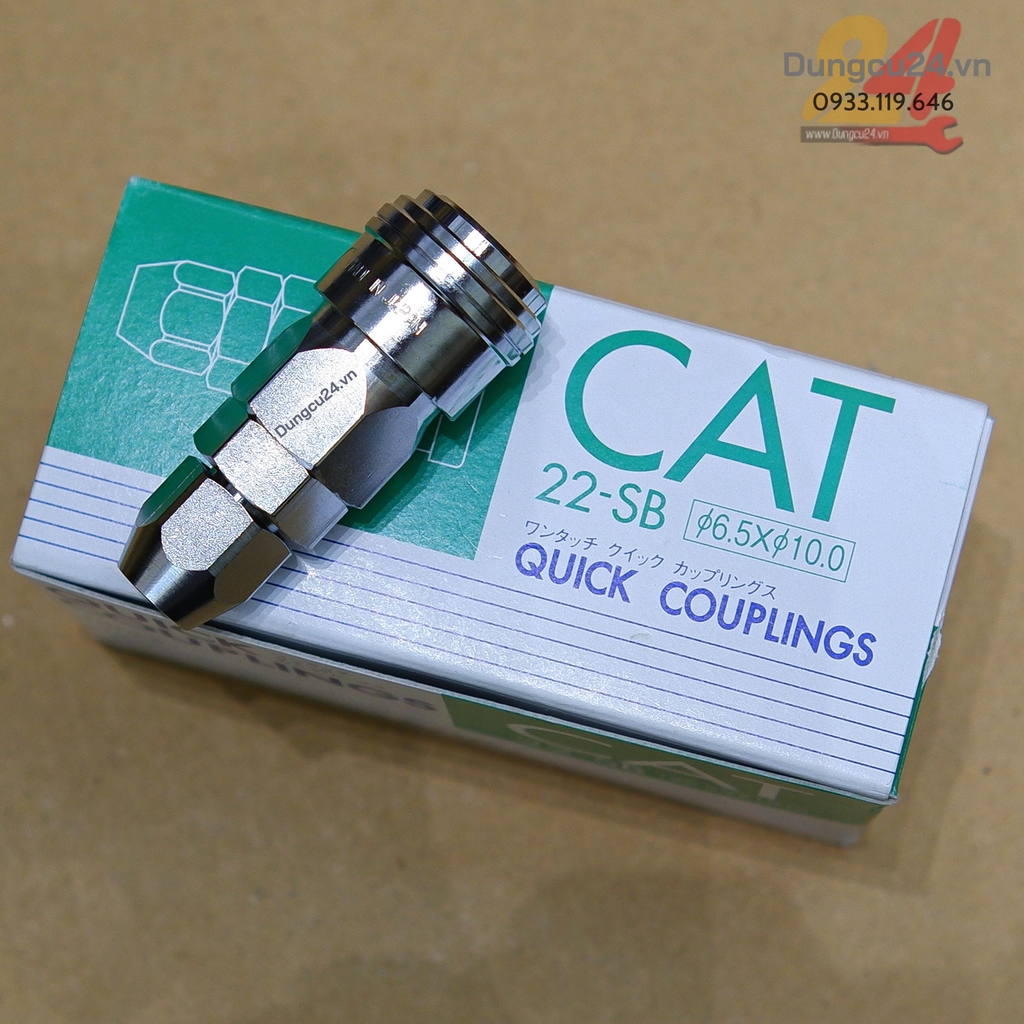 Khớp nối nhanh tự động cho dây hơi NAC CAT22SB (1/4)