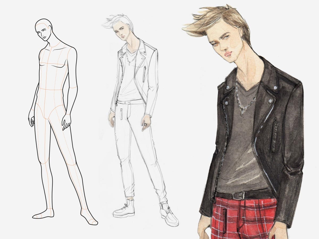 Poses for Fashion Illustration - Mens