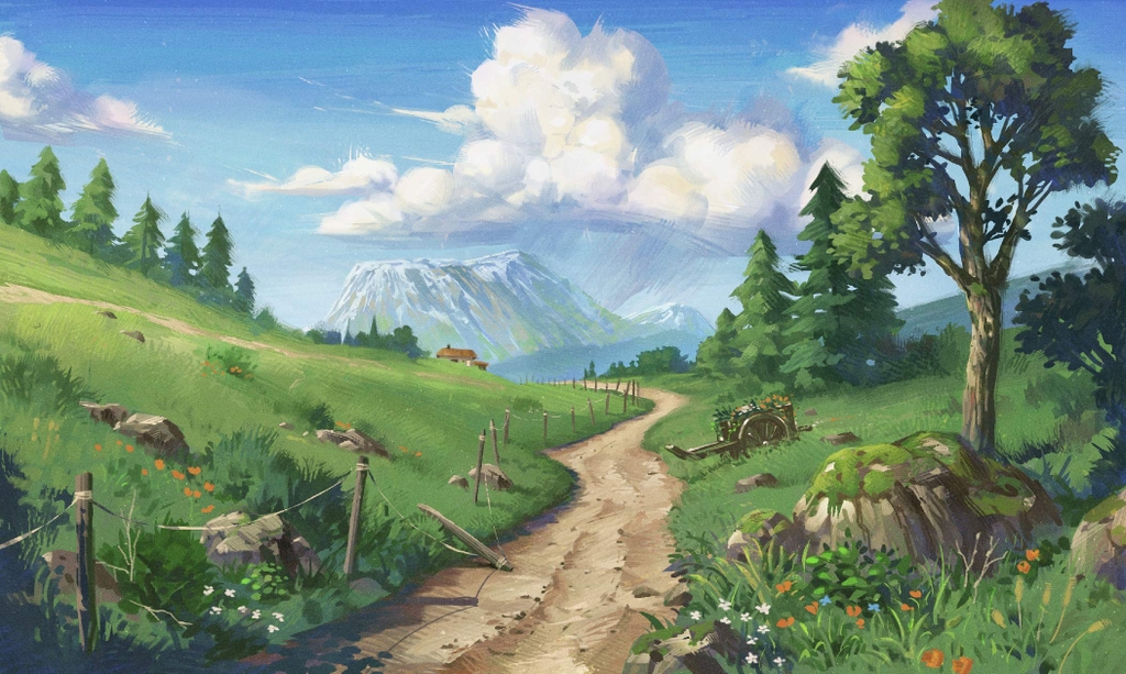 How to draw a background from basics to practice