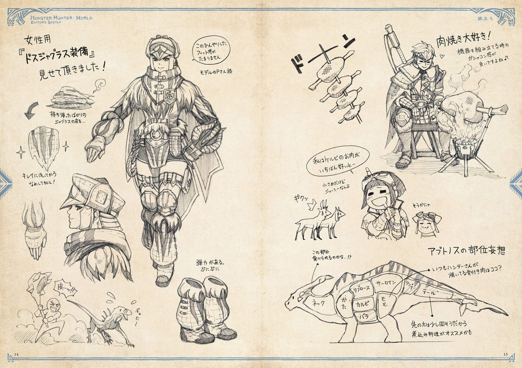 Monster Hunter World Editor's Sketch - JP