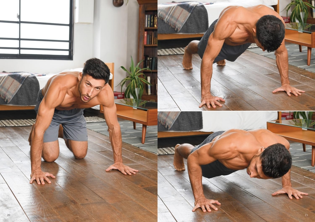 Muscular male pose catalog