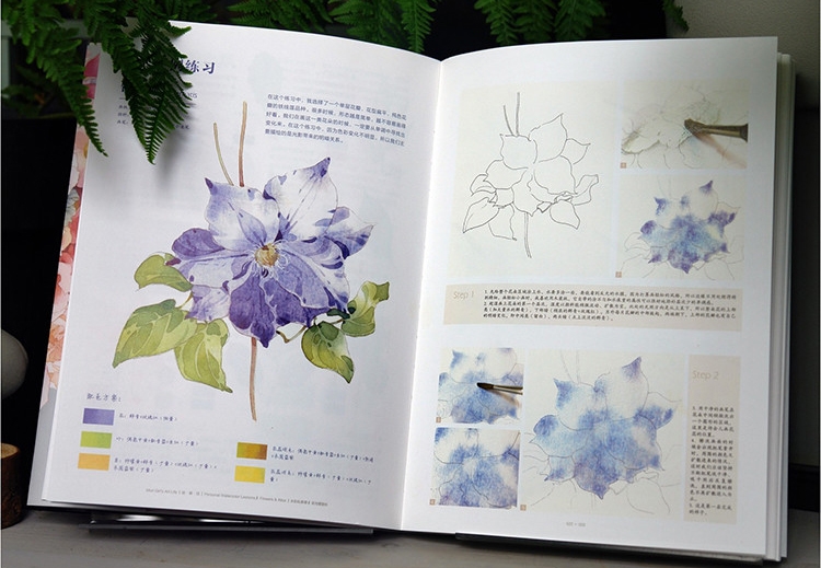 Watercolor Flower Lesson