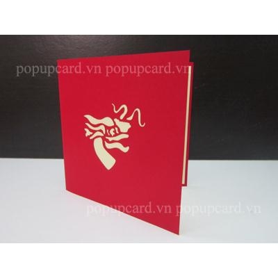 Thiệp nổi động vật
