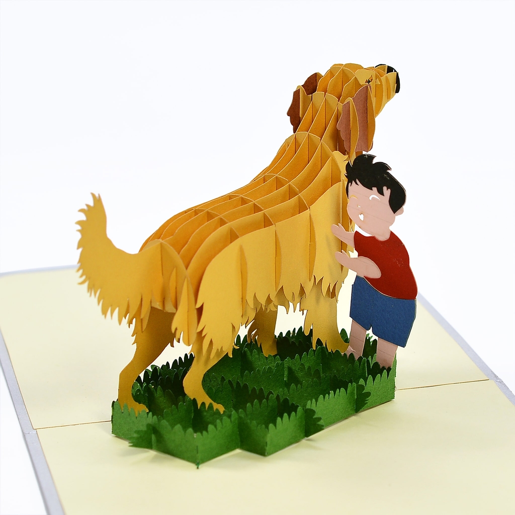 Thiệp nổi 3D pop-up chú chó