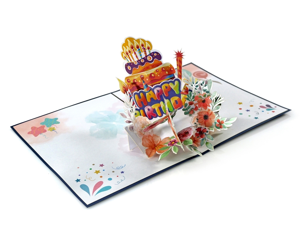 thiệp sinh nhật 3D