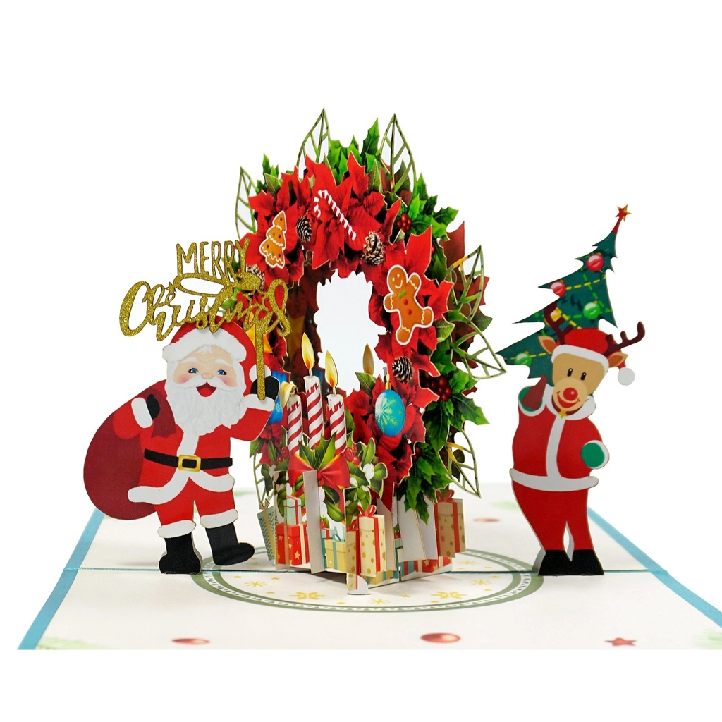 thiệp giáng sinh 3D