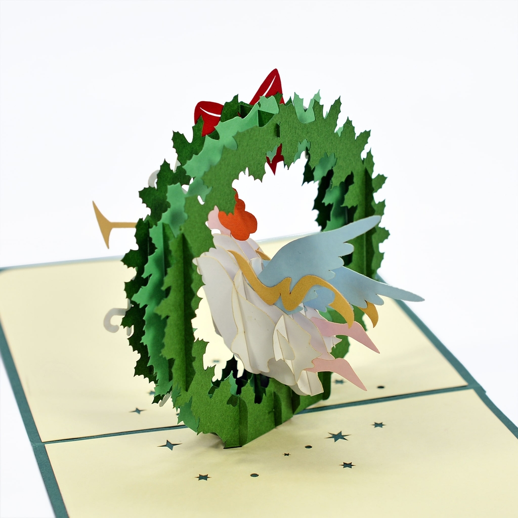 Thiệp nổi 3D pop-up Giáng sinh an lành