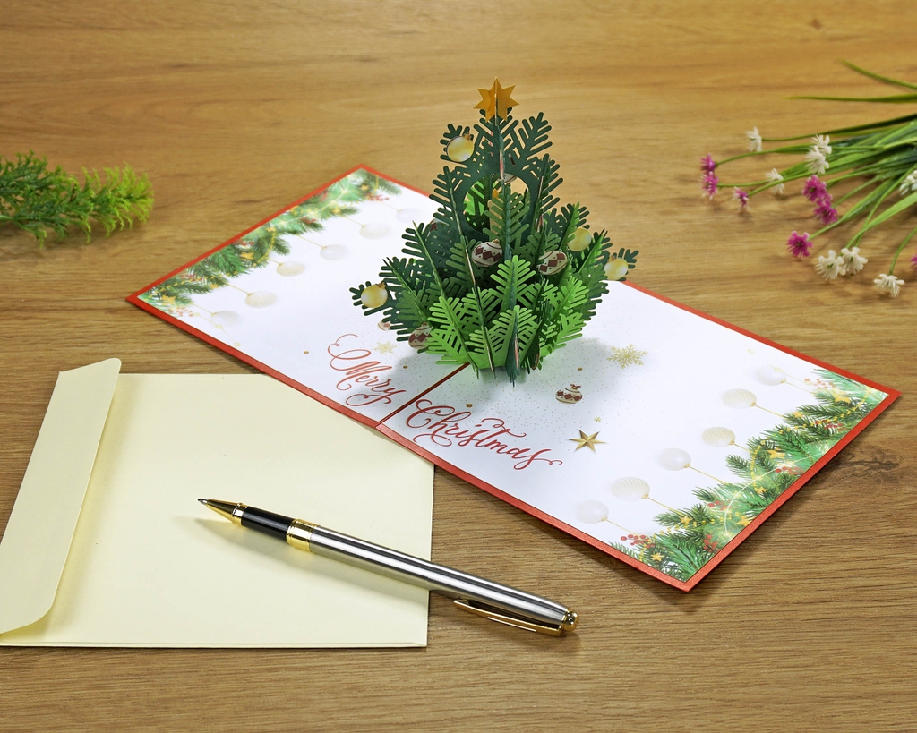 thiệp mừng giáng sinh 3D