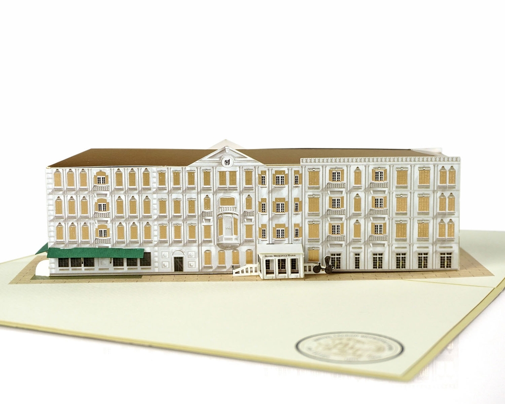 thiệp 3D khách sạn Metropole
