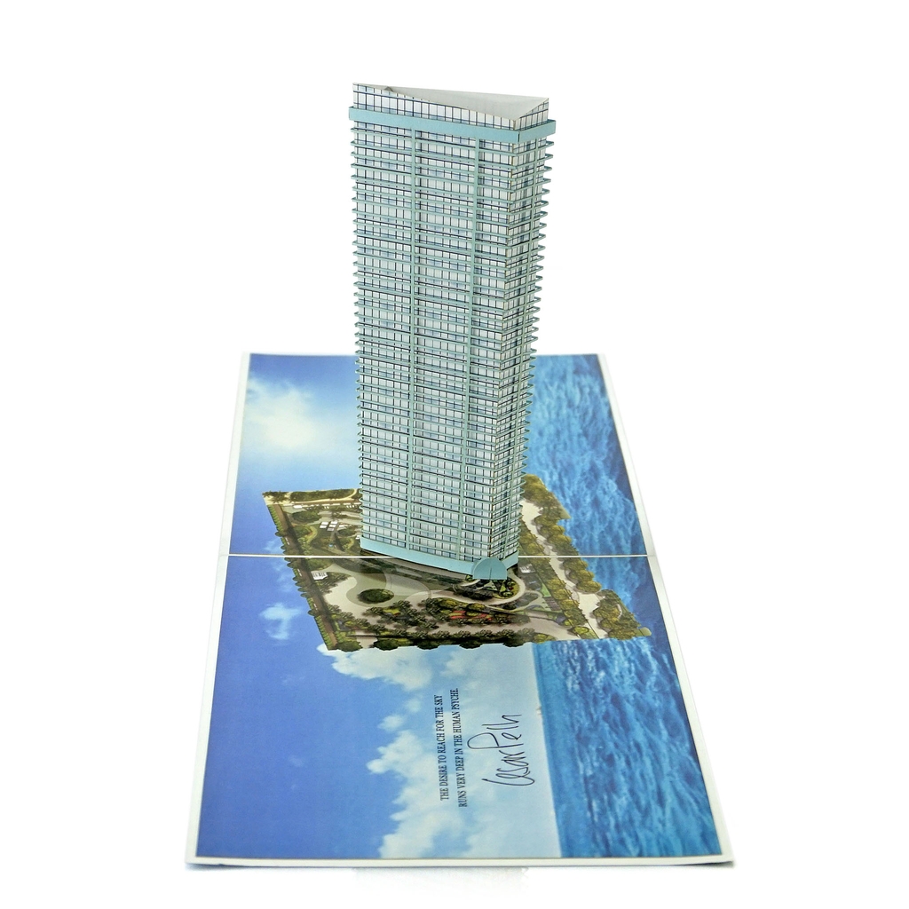Thiệp 3D tòa tháp Aramni Case