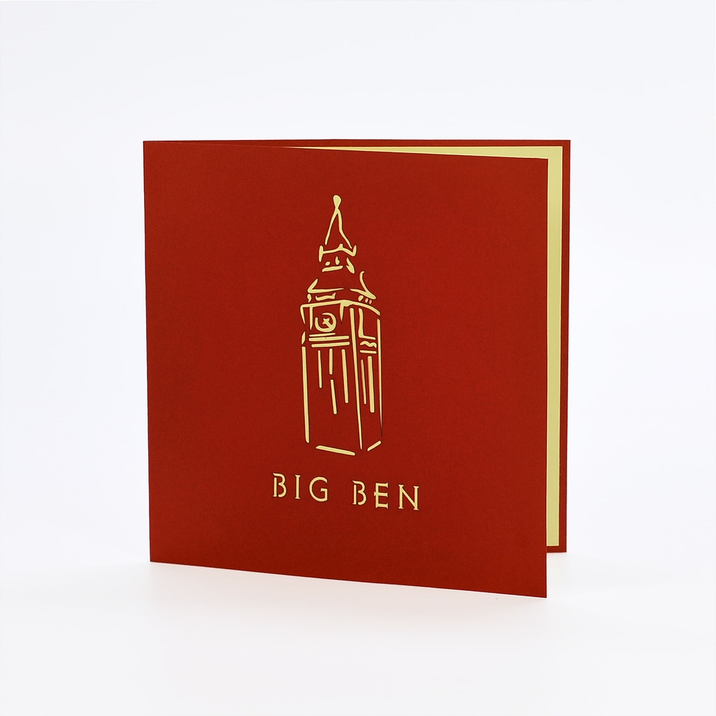 Thiệp nổi 3D pop-up Đồng hồ Big Ben