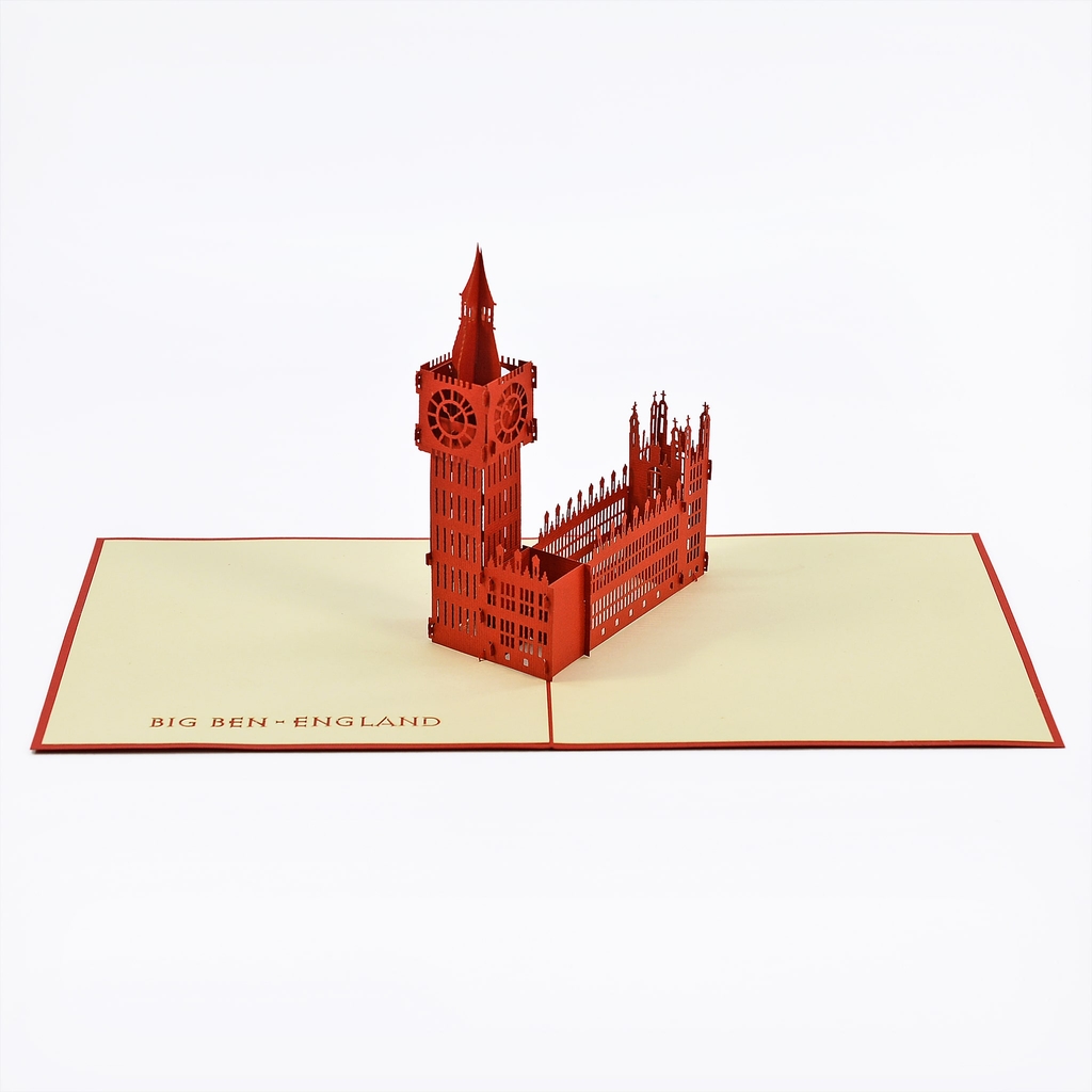 Thiệp nổi 3D pop-up Đồng hồ Big Ben