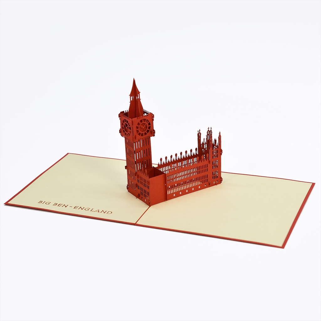 Thiệp nổi 3D đồng hồ Big Ben