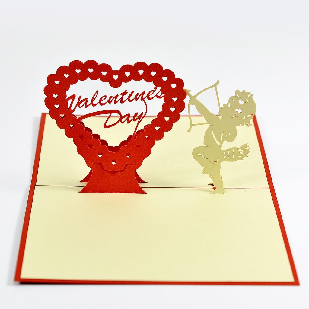 Thiệp nổi 3D pop-up for Valentine's Day