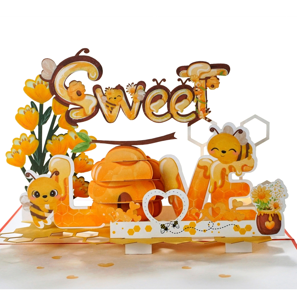 thiệp 3D Valentine