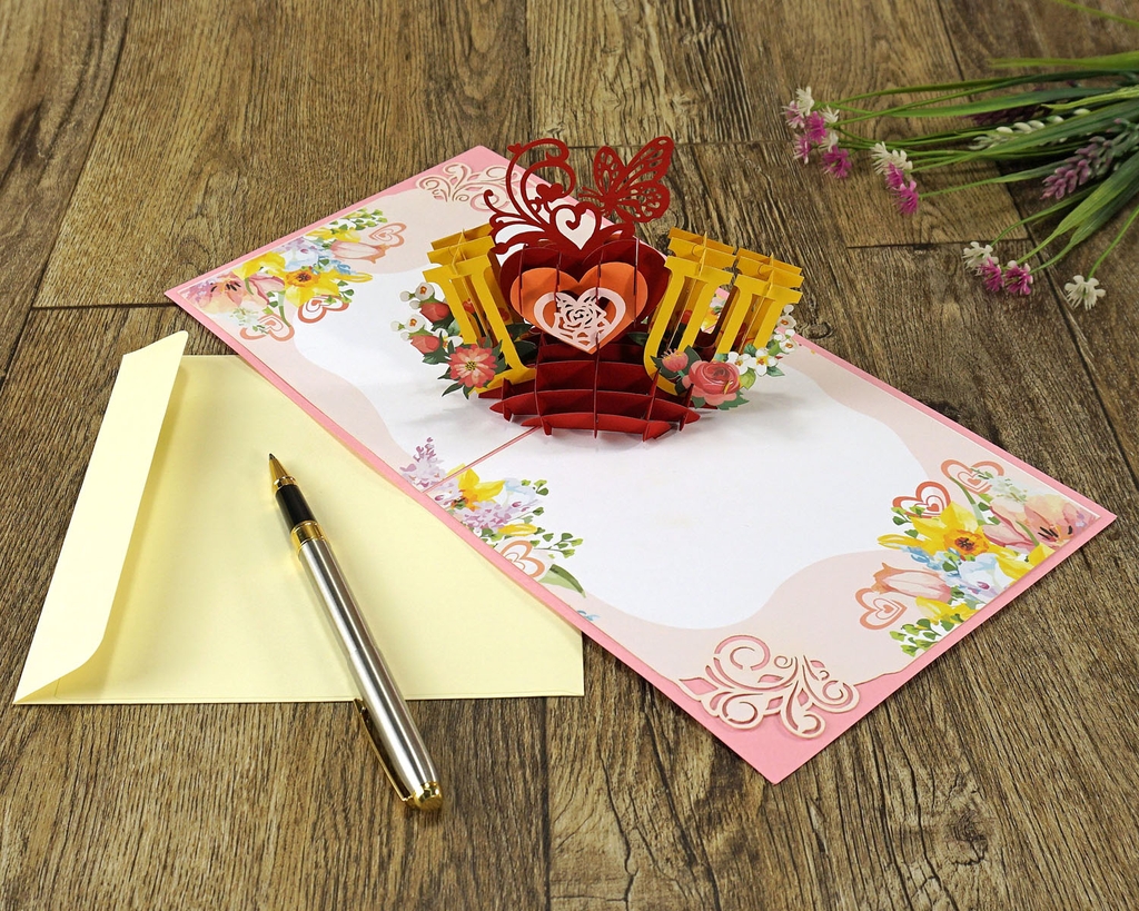 Thiệp 3D tình yêu 