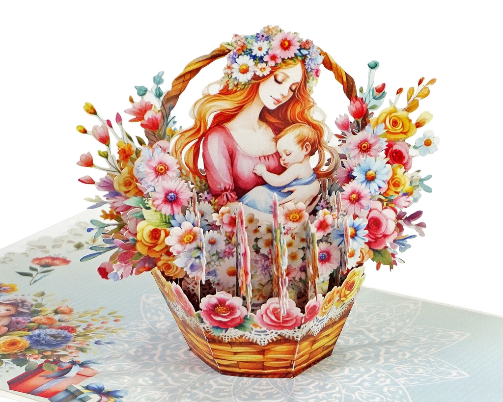 Thiệp nổi 3D Ngày của Mẹ