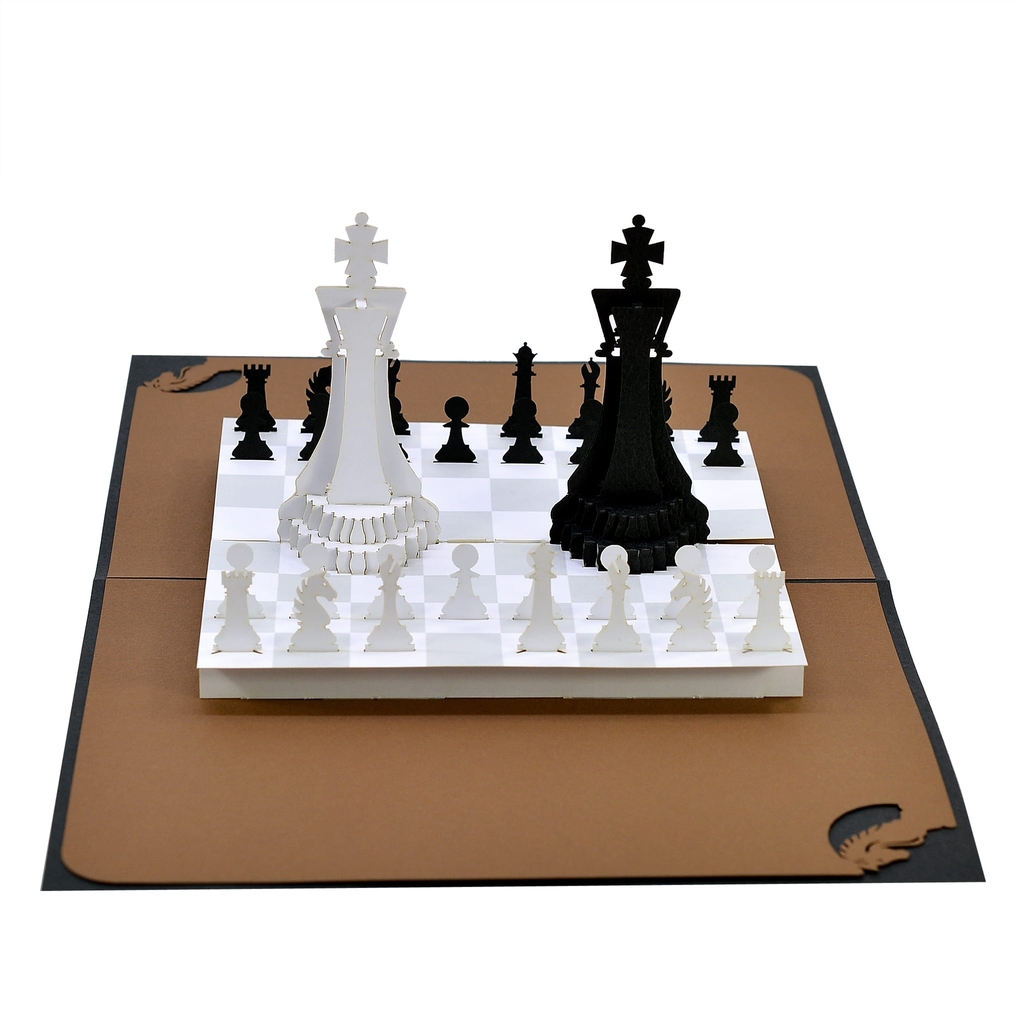 Thiệp nổi 3D pop-up về môn cờ vua