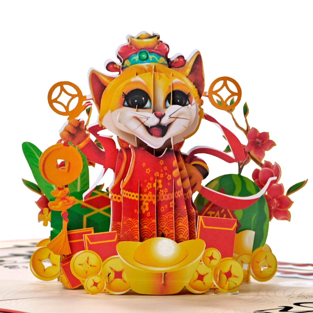 Thiệp 3D chúc mừng năm mới