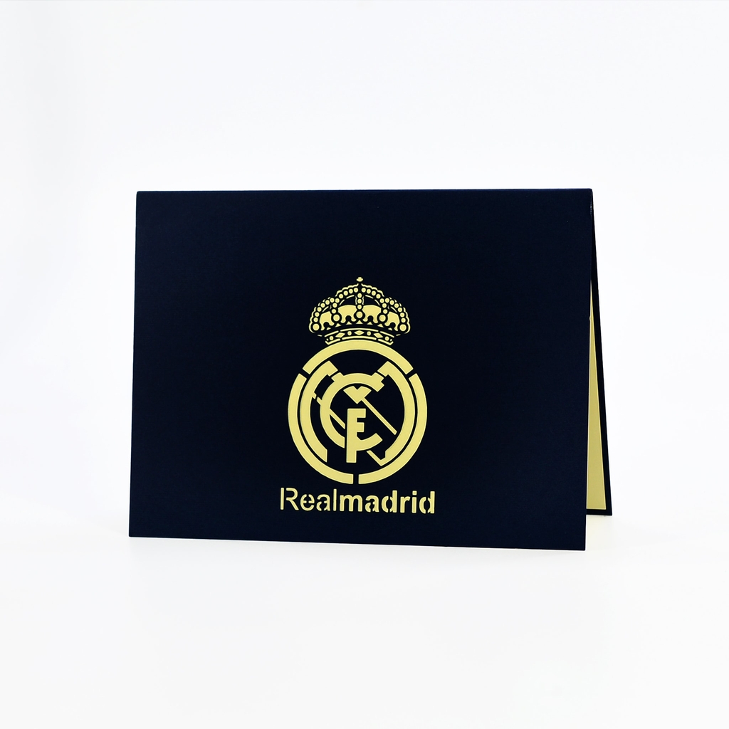 Thiệp nổi 3D pop-up sân vận động Realmadrid