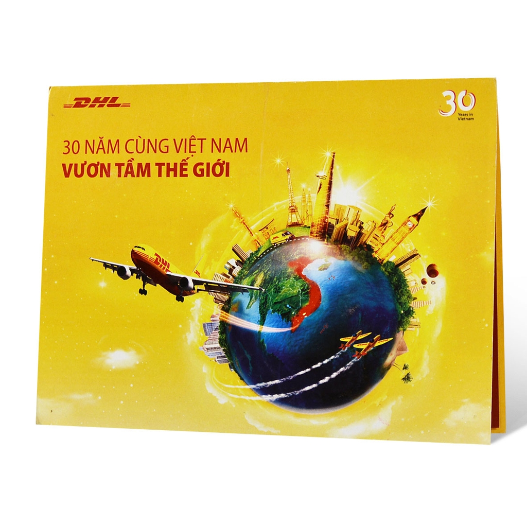 thiệp mời 3D kỷ niêm 30 năm DHL Logistic