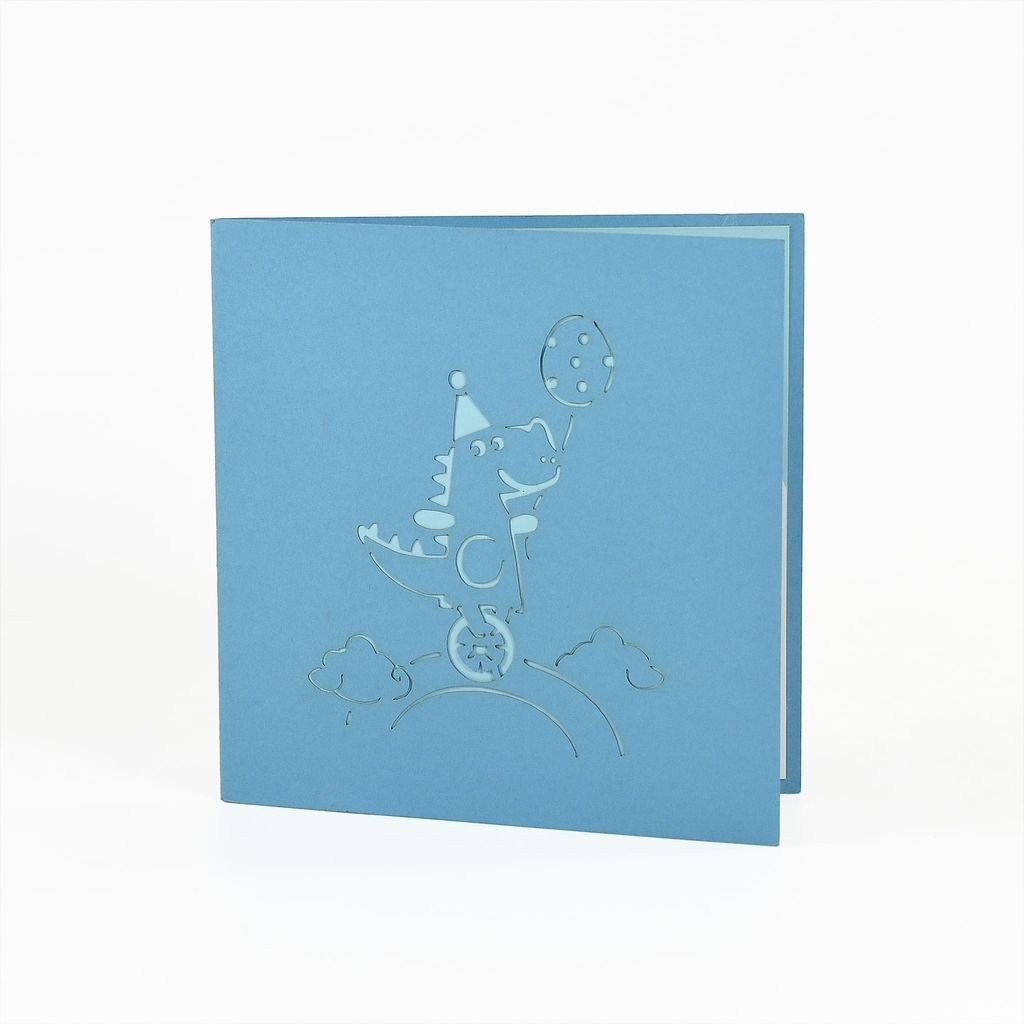 Thiệp nổi 3D pop-up Cá sấu Happy birthday