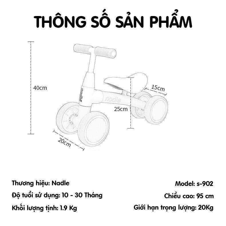 Xe chòi chân CAYABE Nadle màu xanh dương