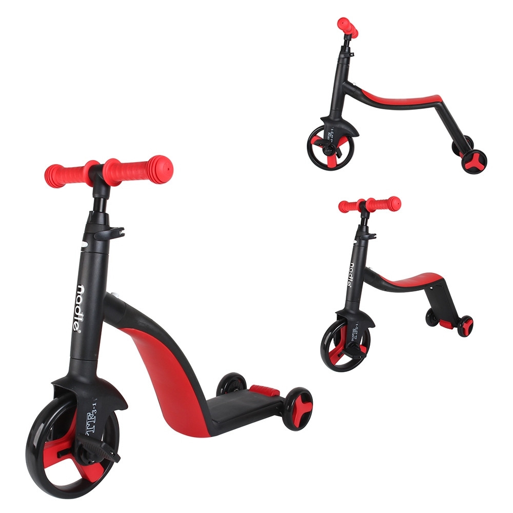 Xe chòi chân/ scooter/ xe đạp 3 bánh CAYABE Nadle 3 trong 1 TF3 màu đỏ