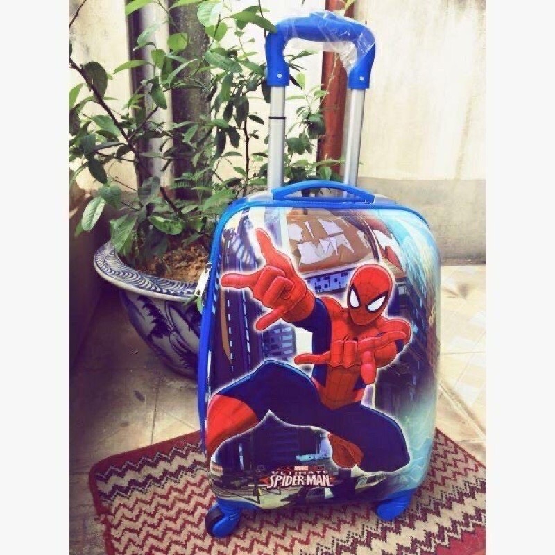 Va li trẻ em hoạt hình 3D mèo người nhện Spiderman