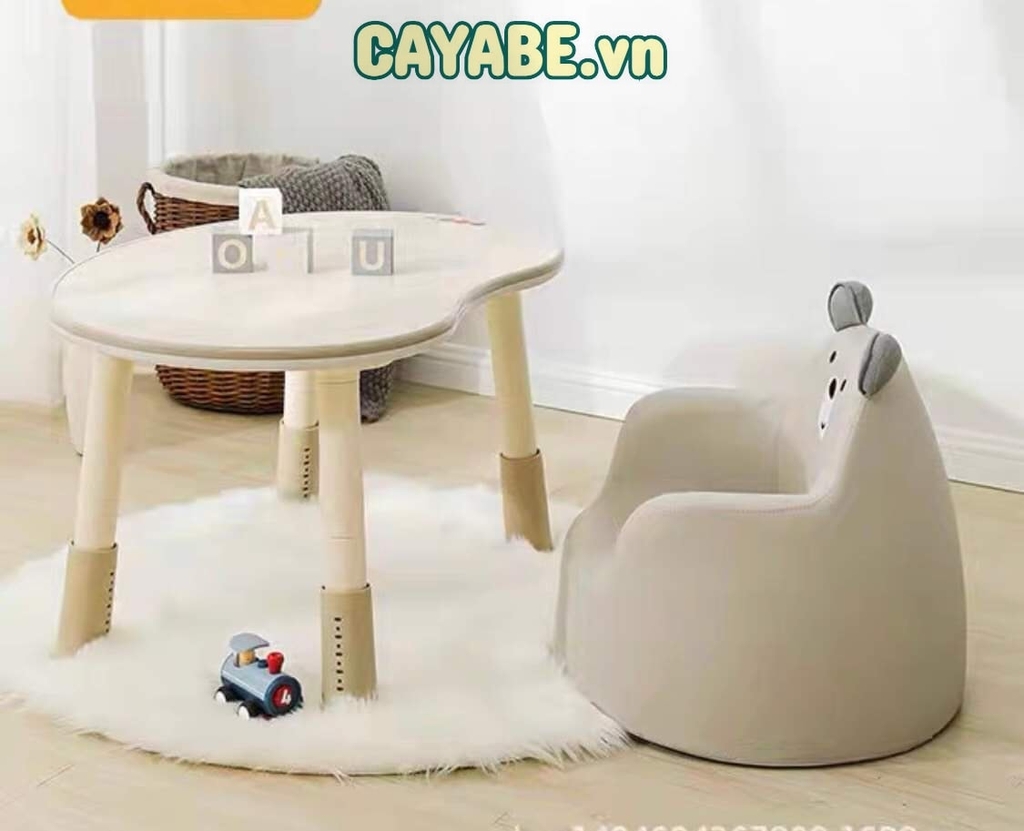 Ghế sofa cho bé Hàn Quốc gấu con Teddy Bear chất da mềm cao cấp