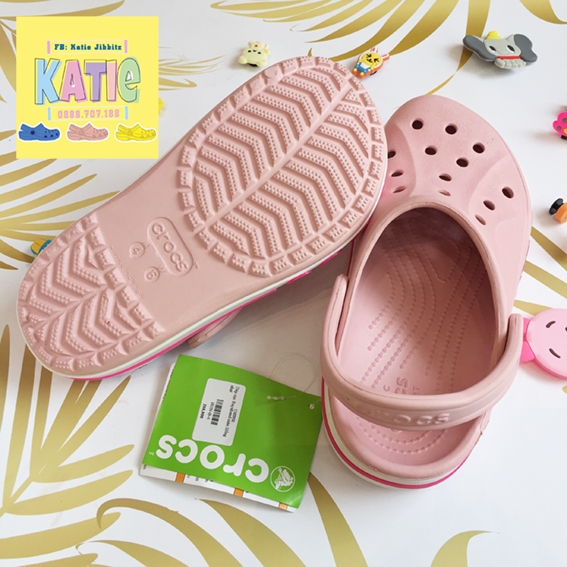 Dép cá sấu Crocs Baya màu Hồng Nhạt