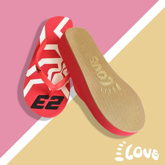 Dép Lào Feetlove 3 cm đỏ hình con kiến