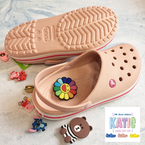 Dép cá sấu Crocs Band màu hồng