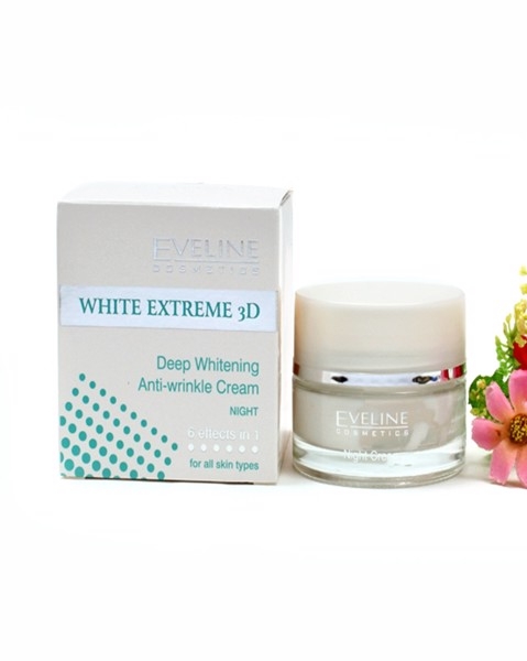 Kem Dưỡng Trắng Da Chống Nhăn Đêm White Extreme Eveline