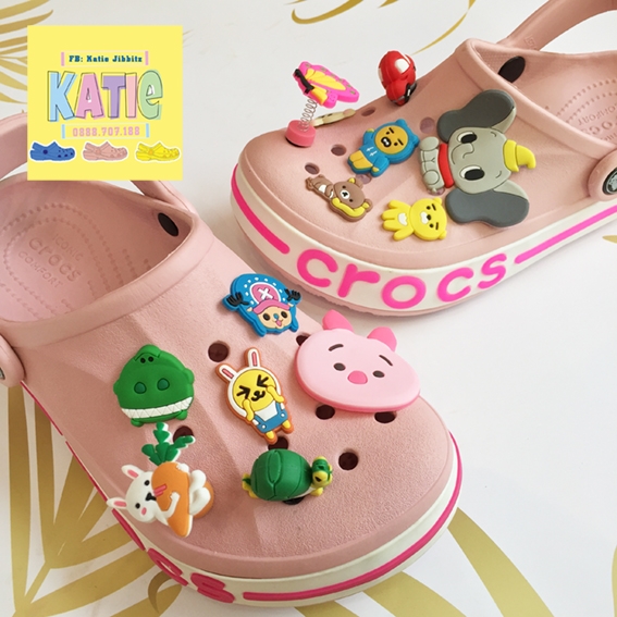 Dép cá sấu Crocs Baya màu Hồng Nhạt