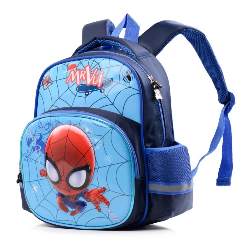 Ba lô mầm non cho bé người nhện Spiderman màu xanh mã 875