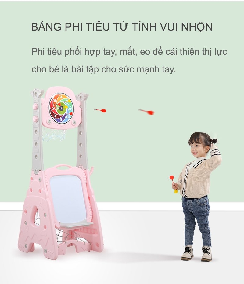 Bộ bảng vẽ thông minh kèm đồ chơi vận động đa năng 8 trong 1 CAYABE cho bé màu xanh