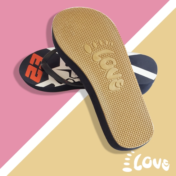 Dép Lào Feetlove 3 cm xanh đen hình con kiến