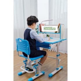 Bộ bàn ghế học sinh chống gù, chống cận dài 80cm CAYABE mã CB-D8S cho trẻ em