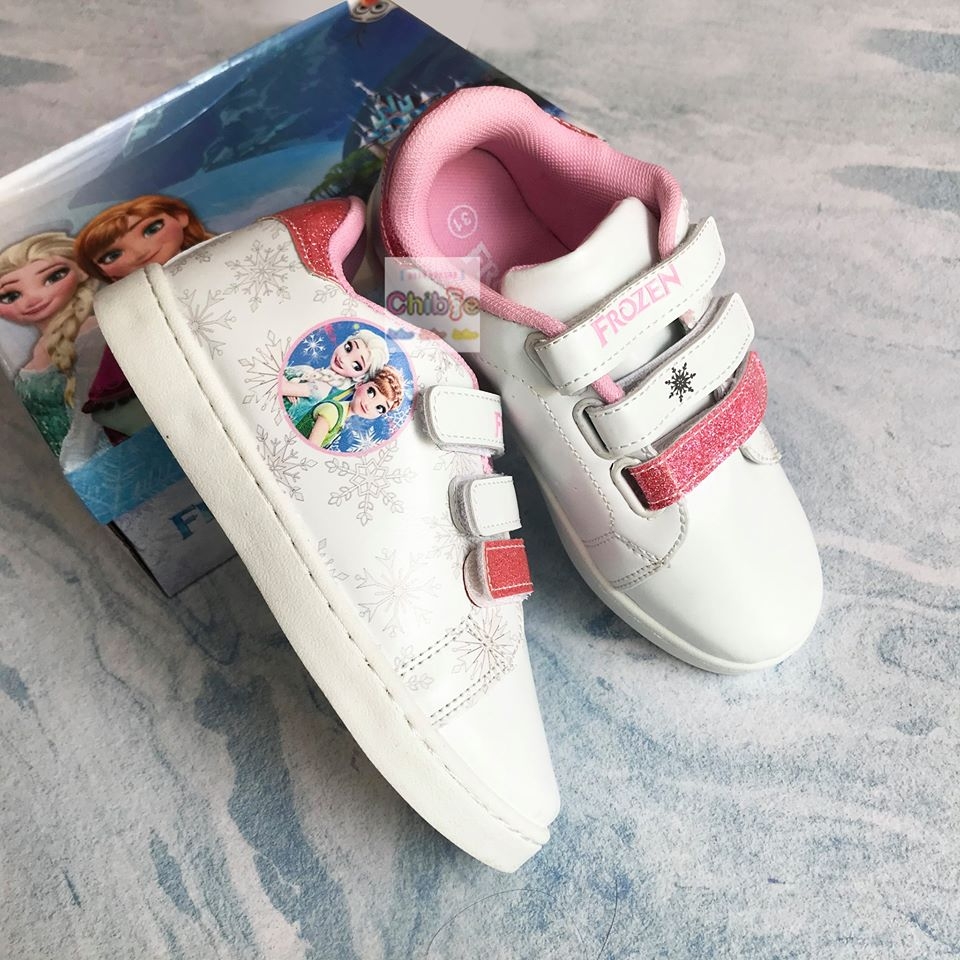 Giày thể thao Elsa cho bé màu trắng lót hồng