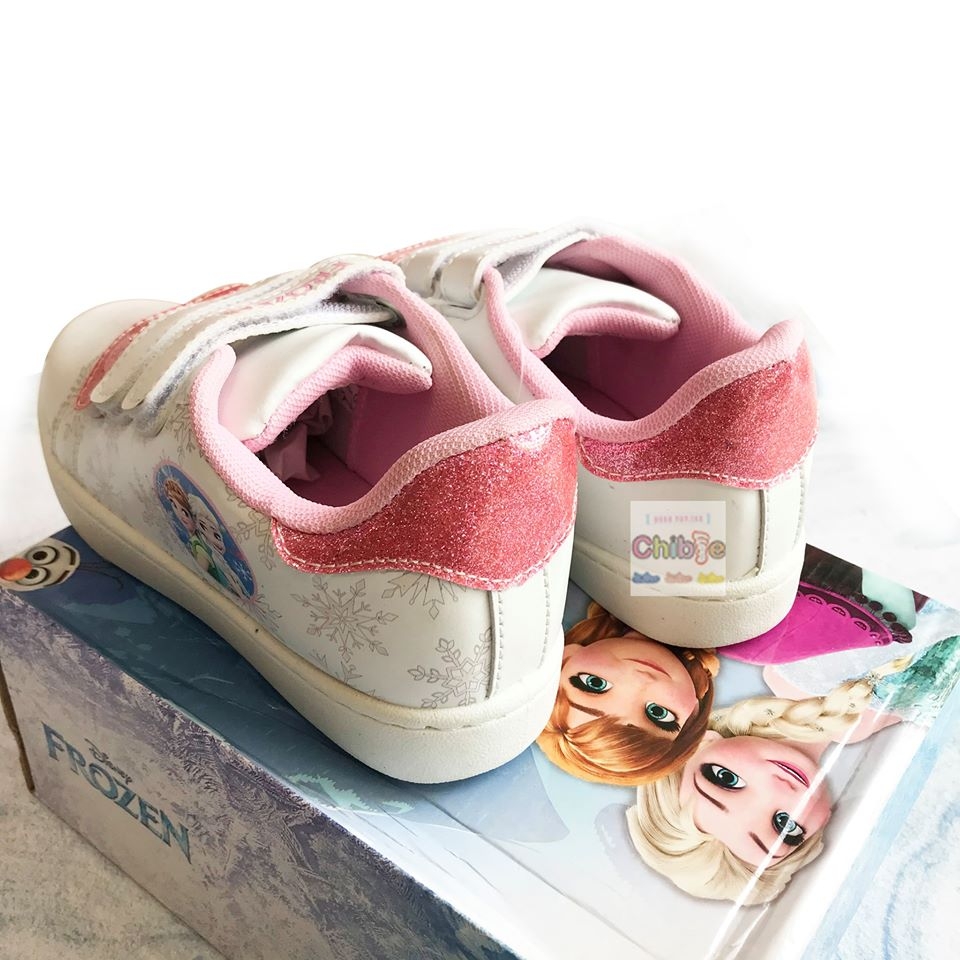Giày thể thao Elsa cho bé màu trắng lót hồng