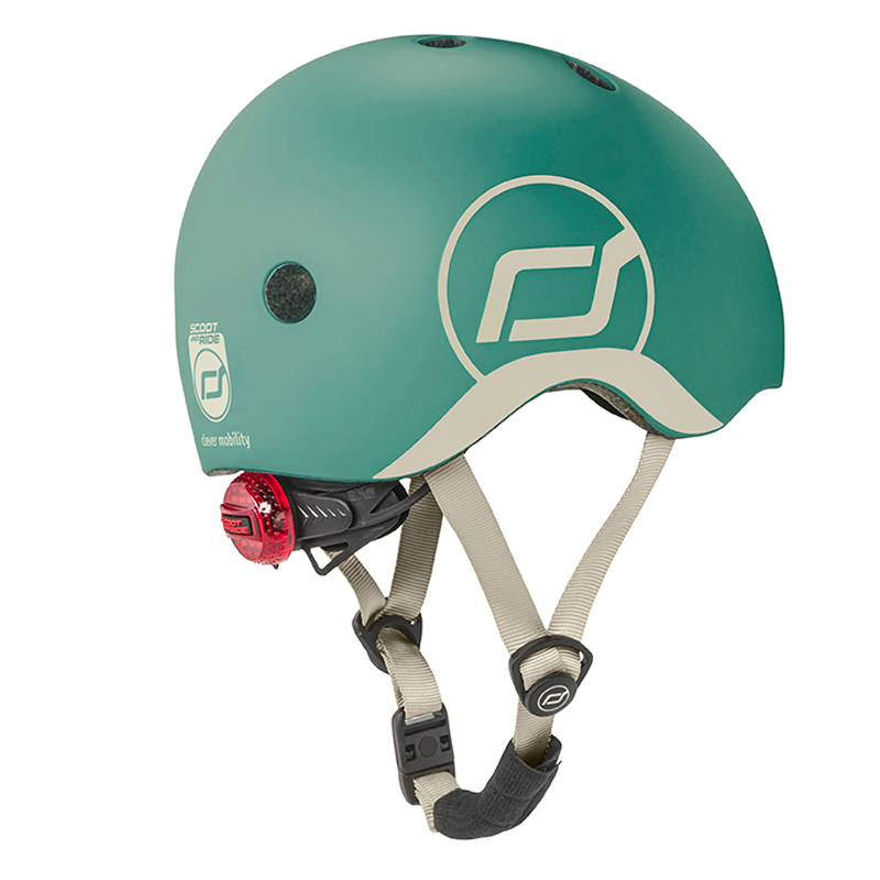Mũ bảo hộ đội đầu cho bé Scoot and Ride đi xe đạp, xe scooter, chơi thể thao (màu xanh lá FOREST) - size XXS/ S