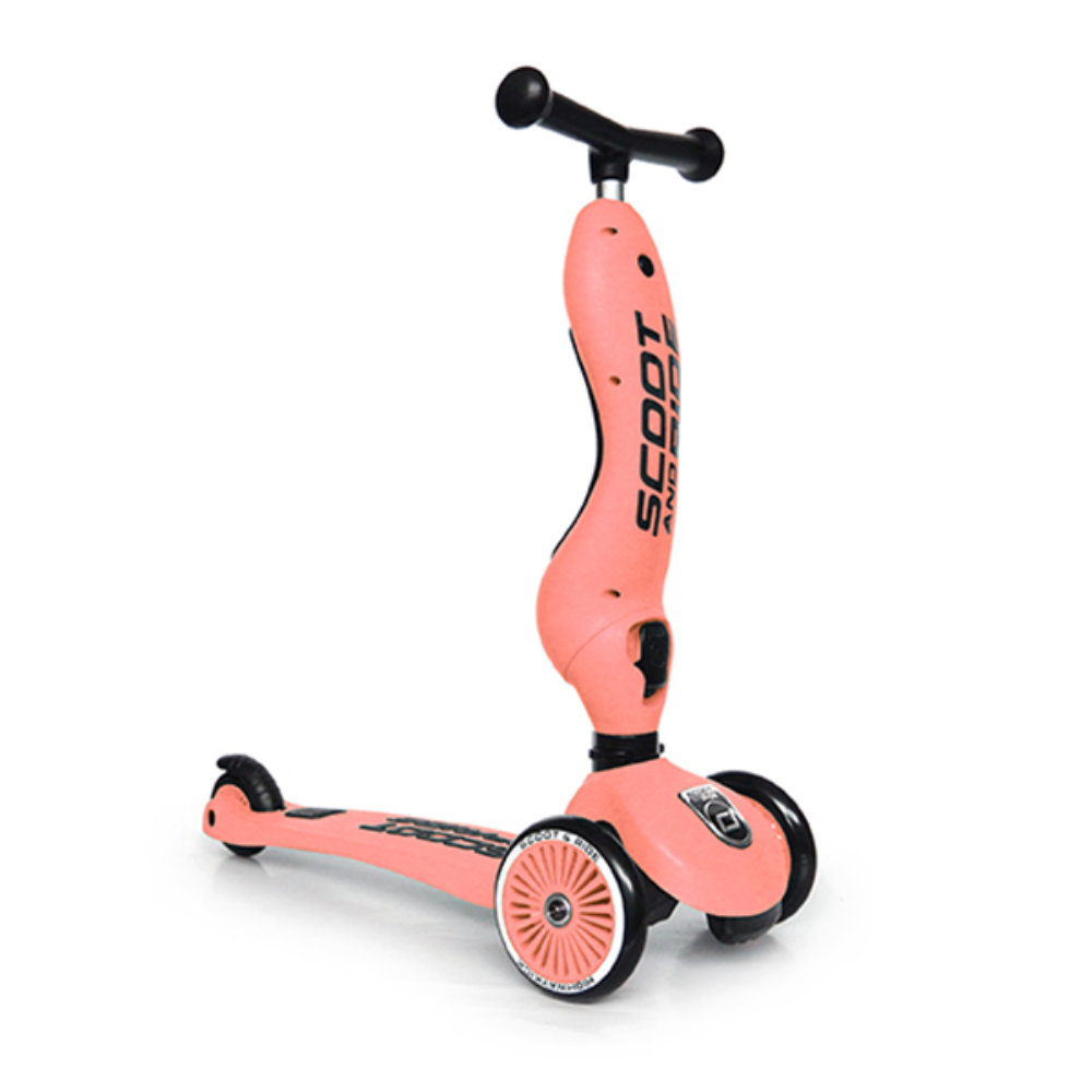 Xe scooter trẻ em Scoot and Ride Highway Kick 1 cho bé (màu cam đào - Peach)