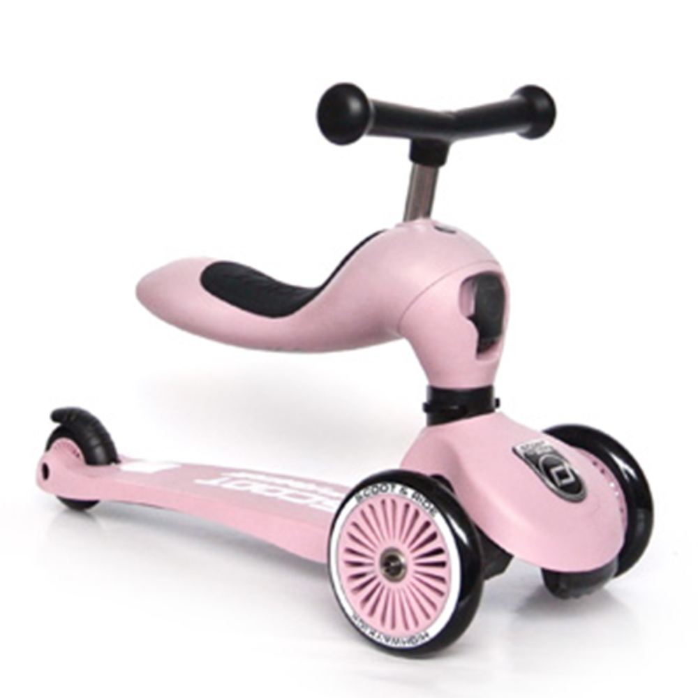 Xe scooter trẻ em Scoot and Ride Highwaykick 1 cho bé (màu hồng nhạt - Rose)