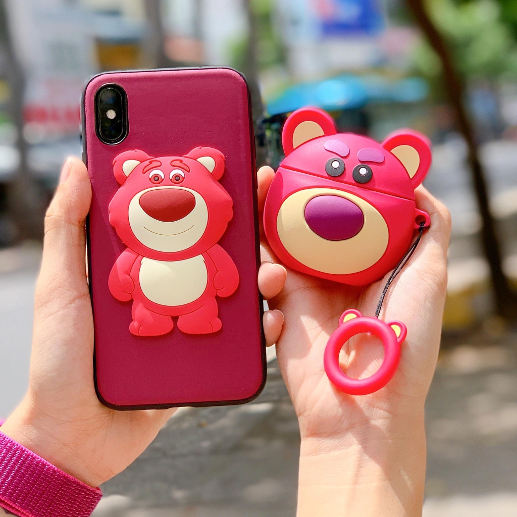 Combo cute ốp lưng iphone & case Airpods 1/2
