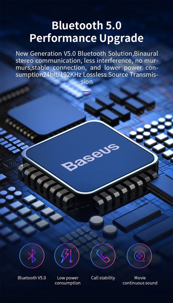 Tai nghe True Wireless Baseus Encock W01 Earphones