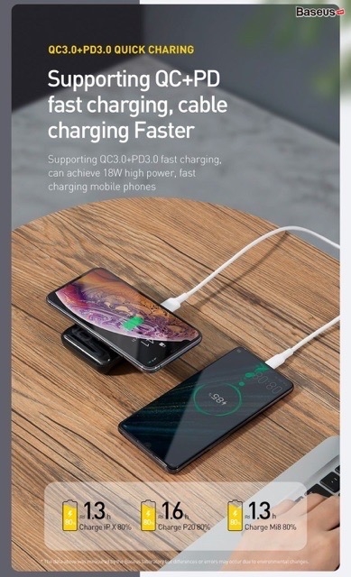 Pin dự phòng tích hợp sạc nhanh không dây Baseus Mini S Bracket 10,000mAh 18W PD