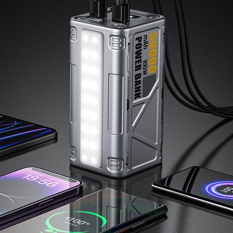 Pin dự phòng sạc siêu nhanh 100W WEKOME WP-08 50000mAh