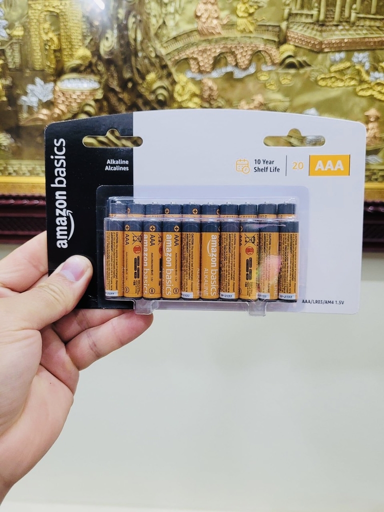 Pin tiểu AA Alkaline hàng Amazon Basics ( Mỹ )