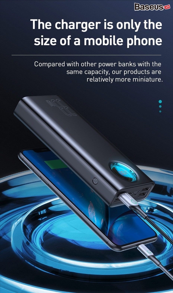 Pin dự phòng 30.000 mah Amblight Baseus 33W